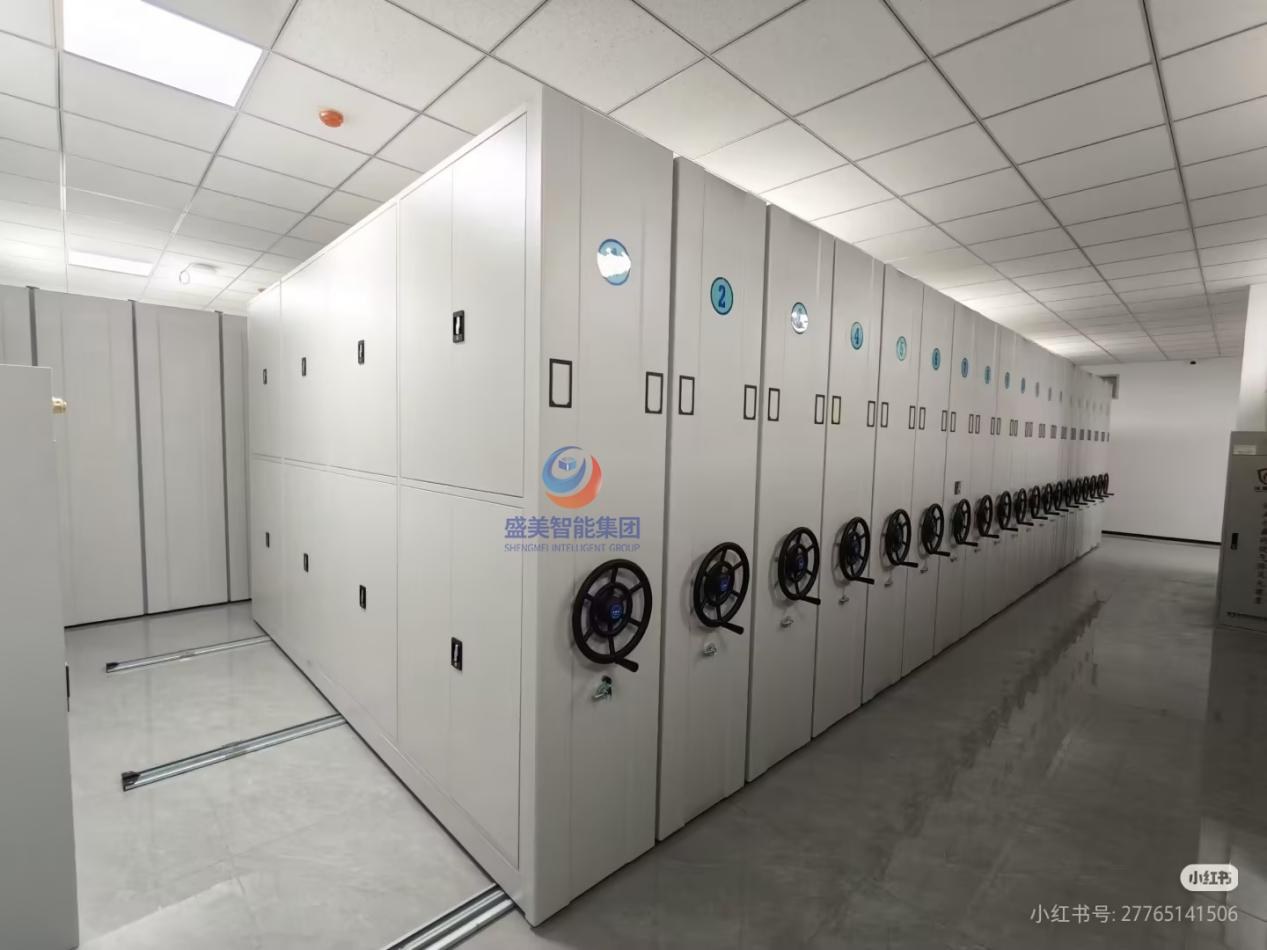Manual Compactor Shelving with mechanical handwheel drive